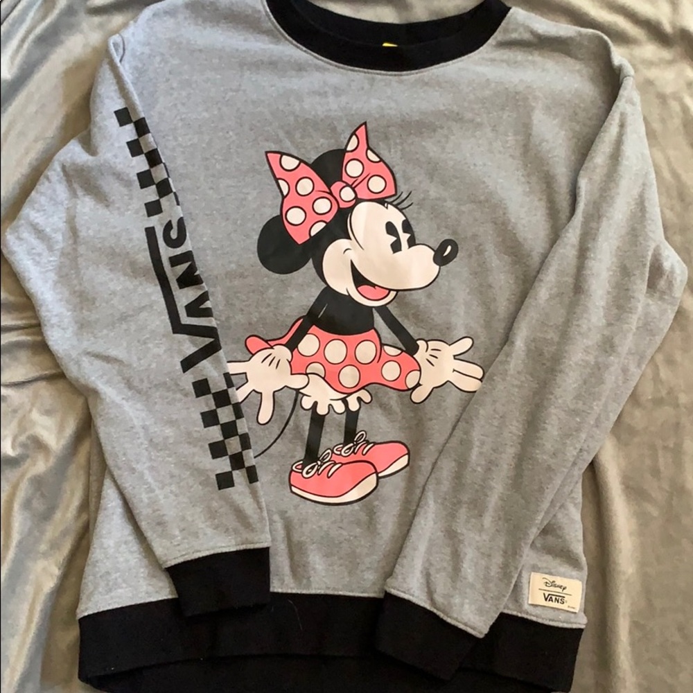 Vans x Minnie Mouse Black Banded Crew Sweatshirt